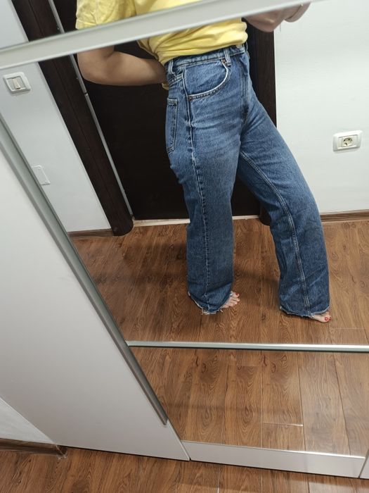 Blugi Straight evazați Zara 34