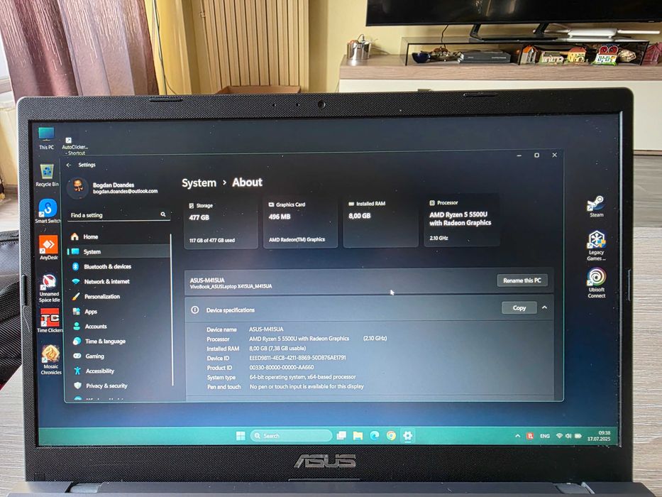 ASUS M415U AMD Ryzen 5 5500U