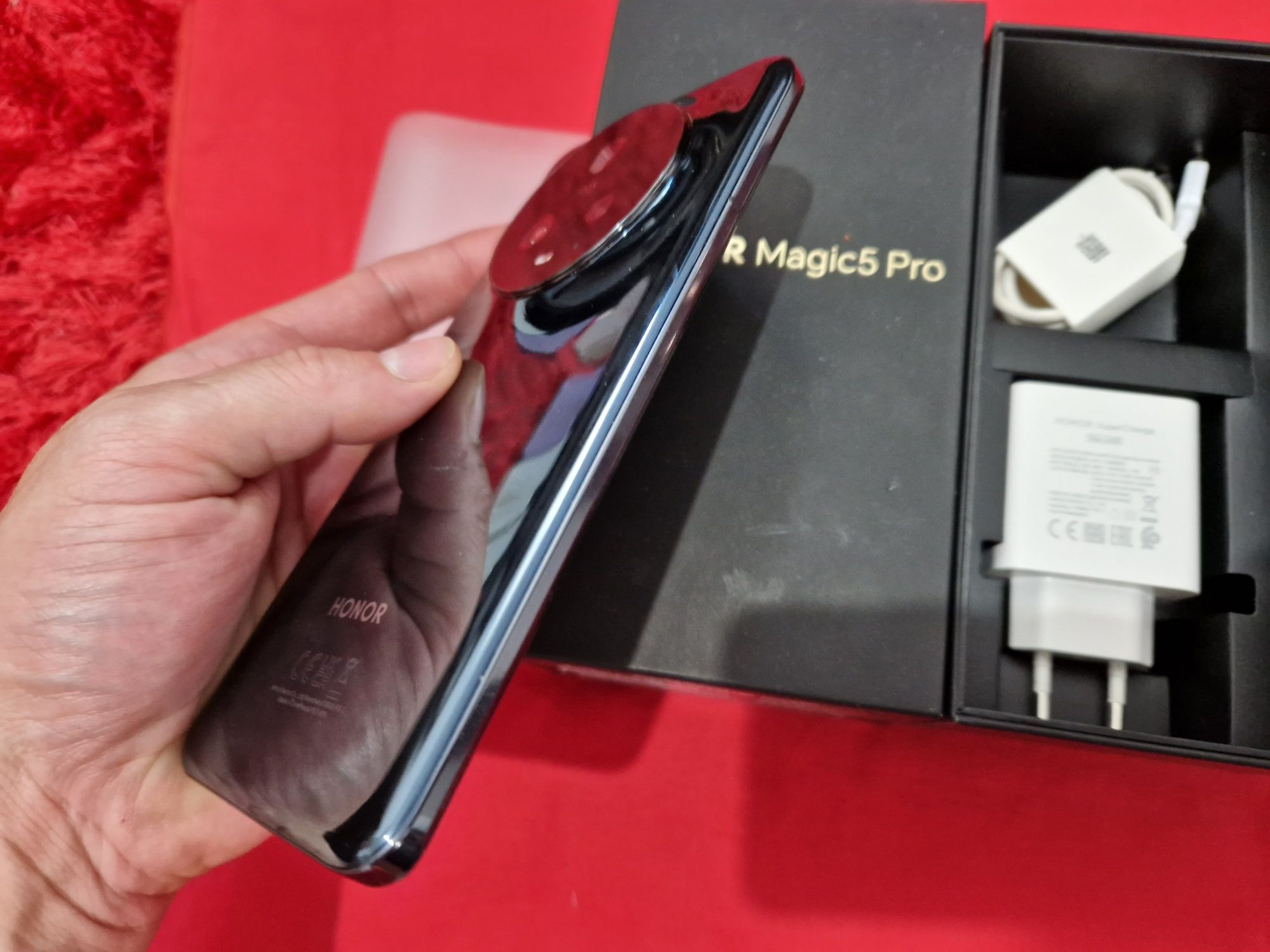 -Honor Magic 5Pro, ca Nou, 512Gb, 12Ram, Black, stare ireprosabila, fo