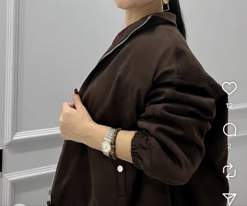 Куртка из натурального замша