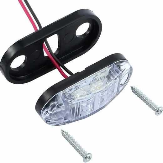 1бр. ЛЕД LED габарити с 2 SMD диода светлини 12-24V 3 цвята