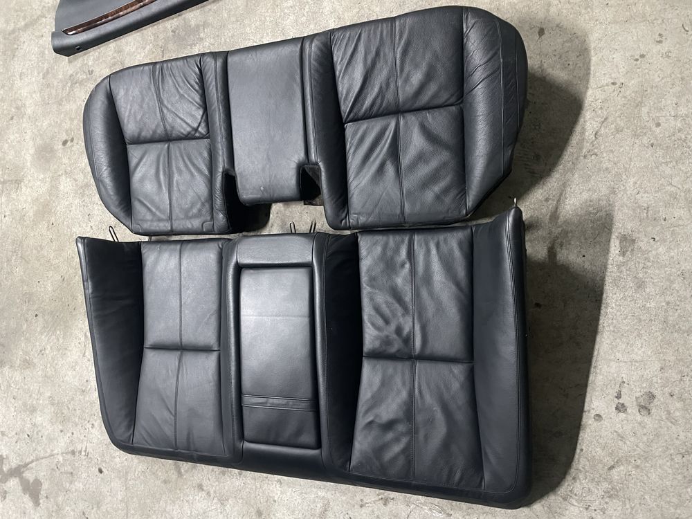 Interior negru piele W221 S class incalzit impecabil scaune fata spate