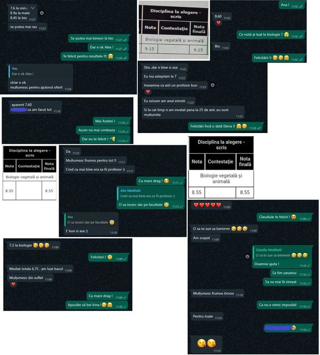 Meditatii Biologie BAC si Admitere la medicina