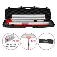 KIT Gletiere Profesionale ZuperPRO INOX maner ALU 25/40/60/80/100 cm