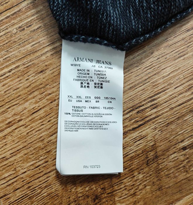 Armani Jeans Slim fit Оригинален мъжки пуловер Размер XXL / 2XL