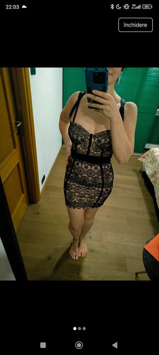 Rochie mini nuntă, eveniment, petrece XS -S