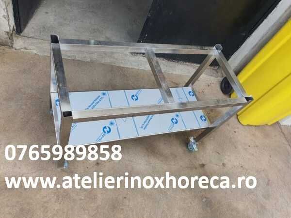 Suport mobil cu polita si roti 1100x450x850mm