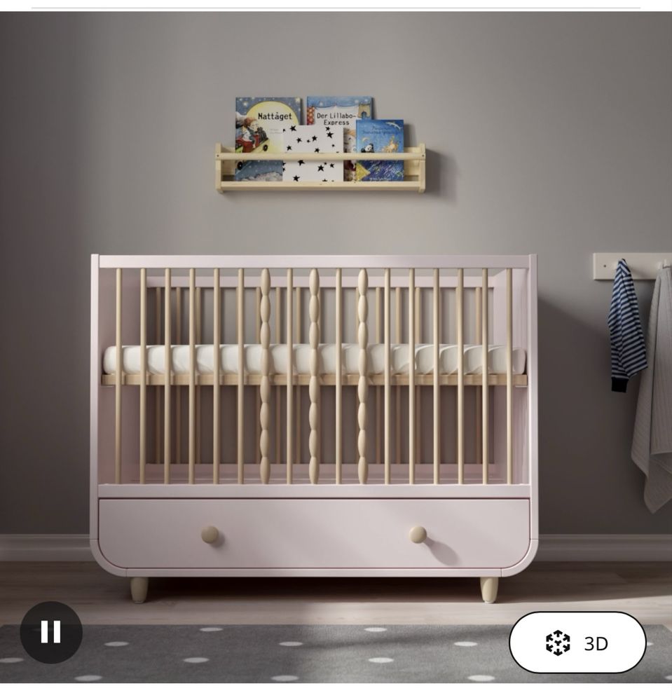 Pat bebe myllra ikea pat copil - stare impecabila, pret fix
