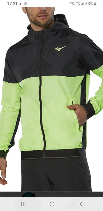 Mizuno Jacket Mens Size L НОВО! ОРИГИНАЛ! Мъжко Олекотено Яке Ветровка