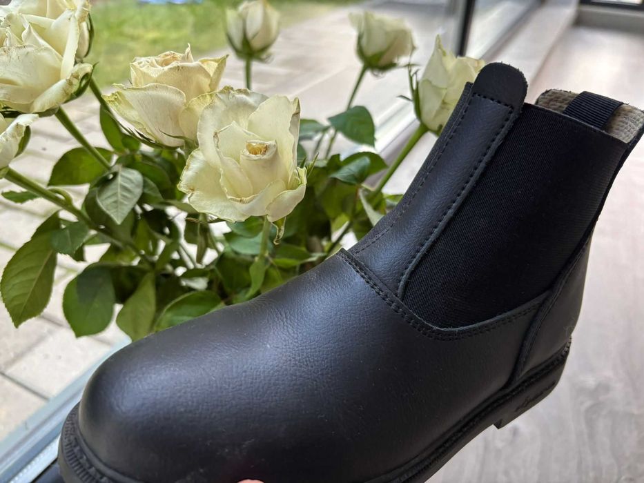 Botine / Ghete Echitație 500 Negre, pt Copii, noi 170 lei, marime 35