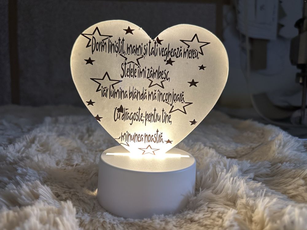 Promotie ! Lampa de veghe personalizata