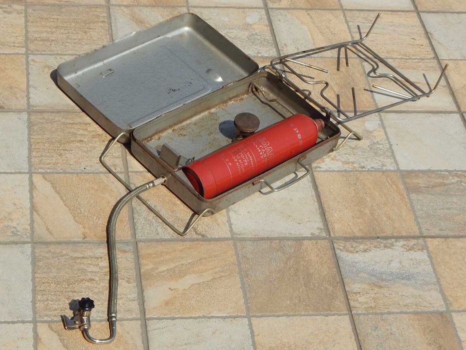 Aragaz portabil rusesc sovietic pt camping cu butelie fabricat URSS