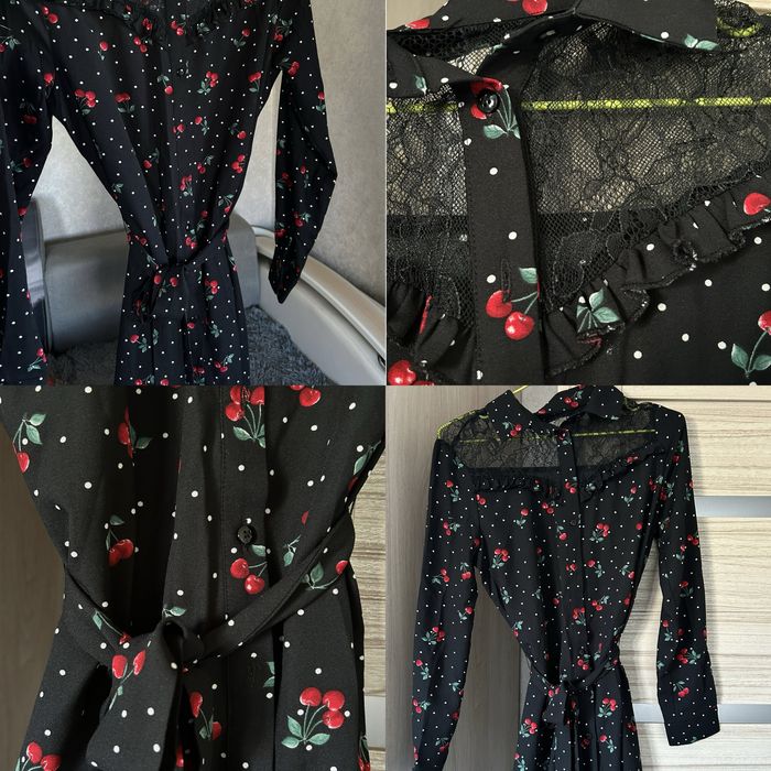 Платье халат с поясом