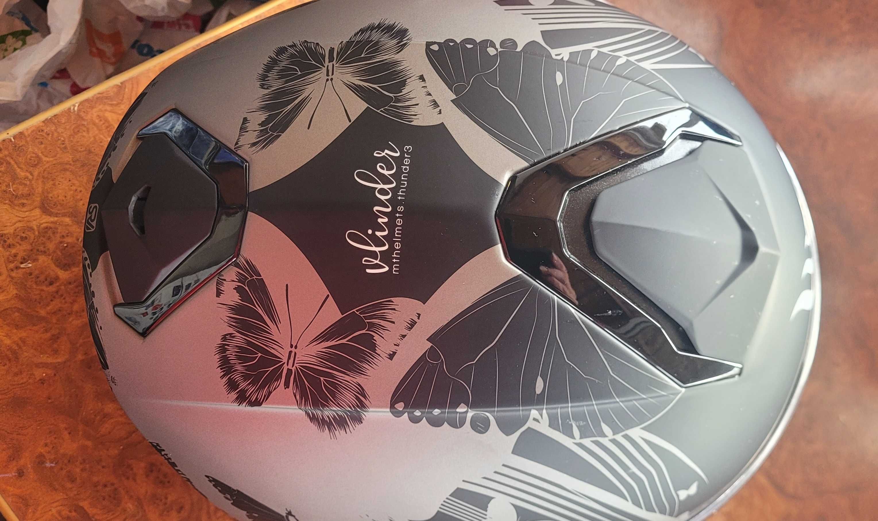 Каска MT Thunder 3SV SV – Matt Anthracite/Gradient/Silver
