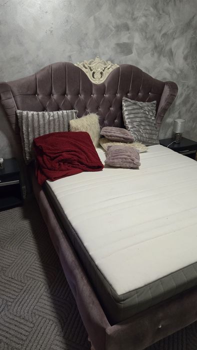 Vand pat matrimonial +saltea de calitate