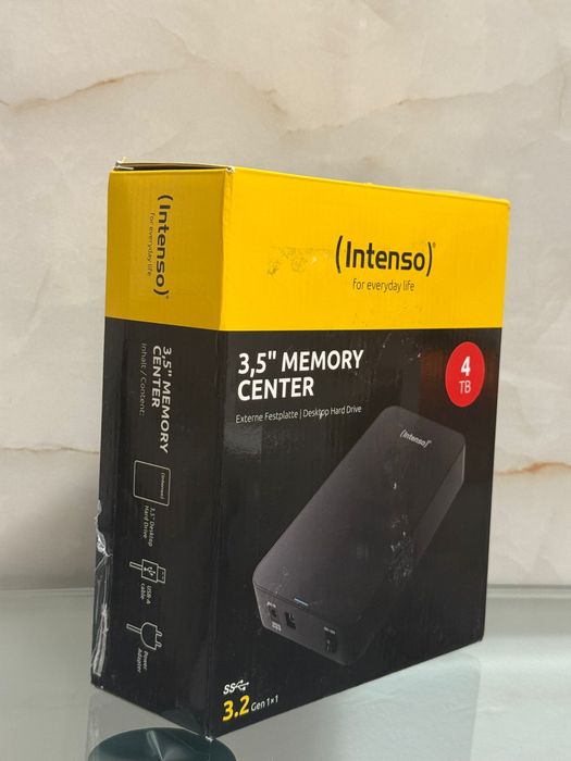 Disc extern HDD 4 TB Intenso, 3.5", USB 3.2, negru NOU SIGILAT