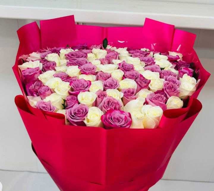 Доставка Цветов Роз 101шт от 600.000сум.