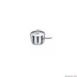 Cratita din inox cu capac, 16x10cm 2litri, compatibila cu plita cu