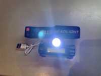 LED Акумулаторен Челник с две светлини