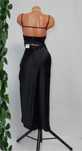 Rochie Zara satinata neagră marime XS