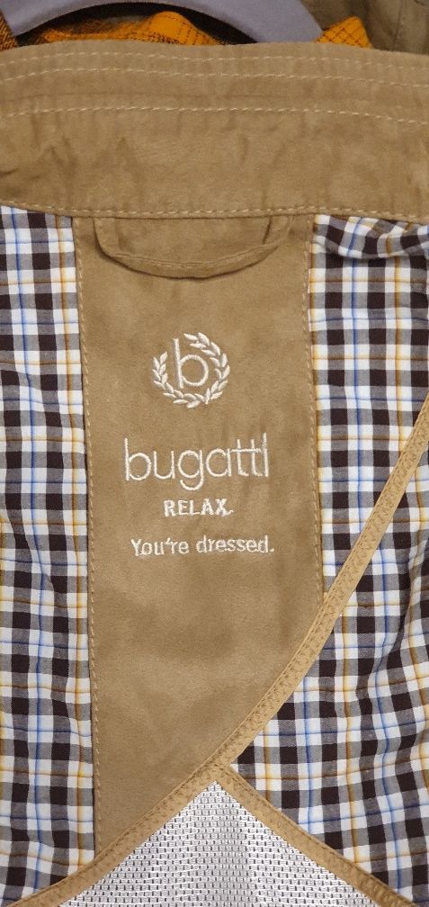 Bugatti suede geaca de bărbați L culoare maro pentru primavara-toamna