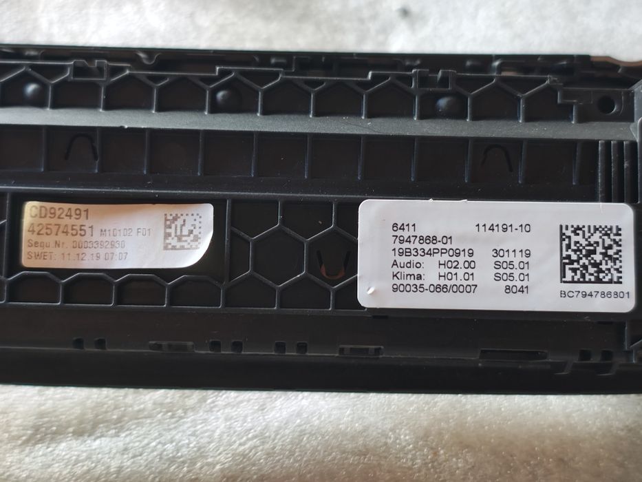 Panou clima  Panou AC Climatronic BMW Seria 5 G30 G31 cod 7947868