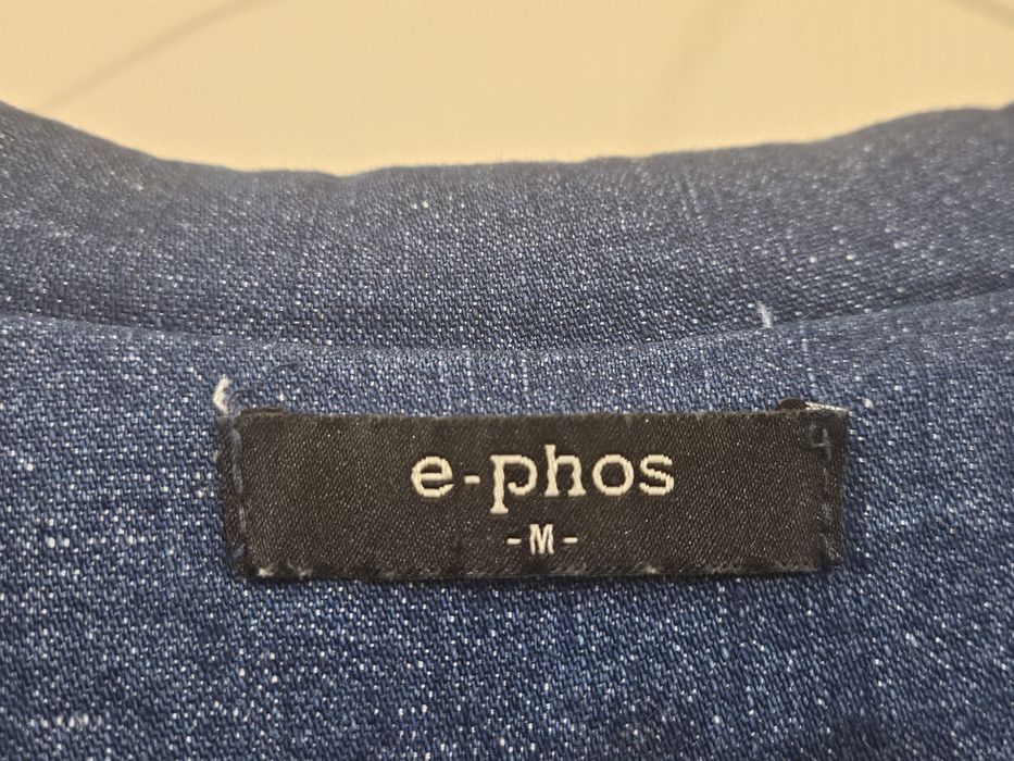 E-Phos Рокля от деним с червени кантове