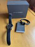 Emporio Armani мъжки кожен часовник и гривна