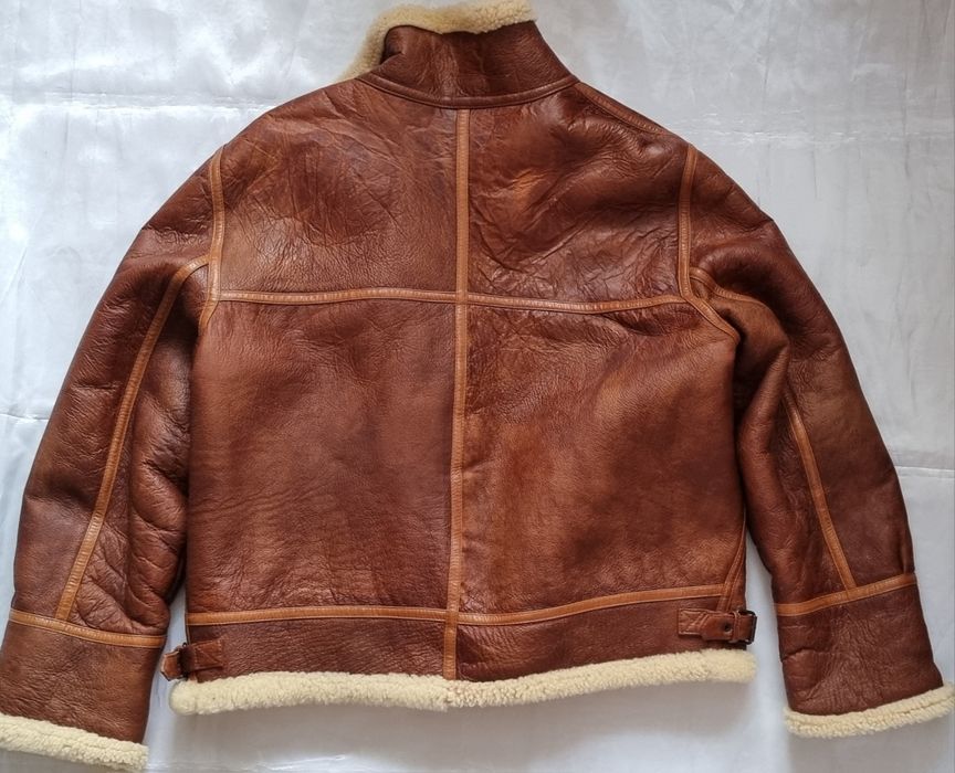 Geaca piele shearling merinos,B3,cojoc,XXXL