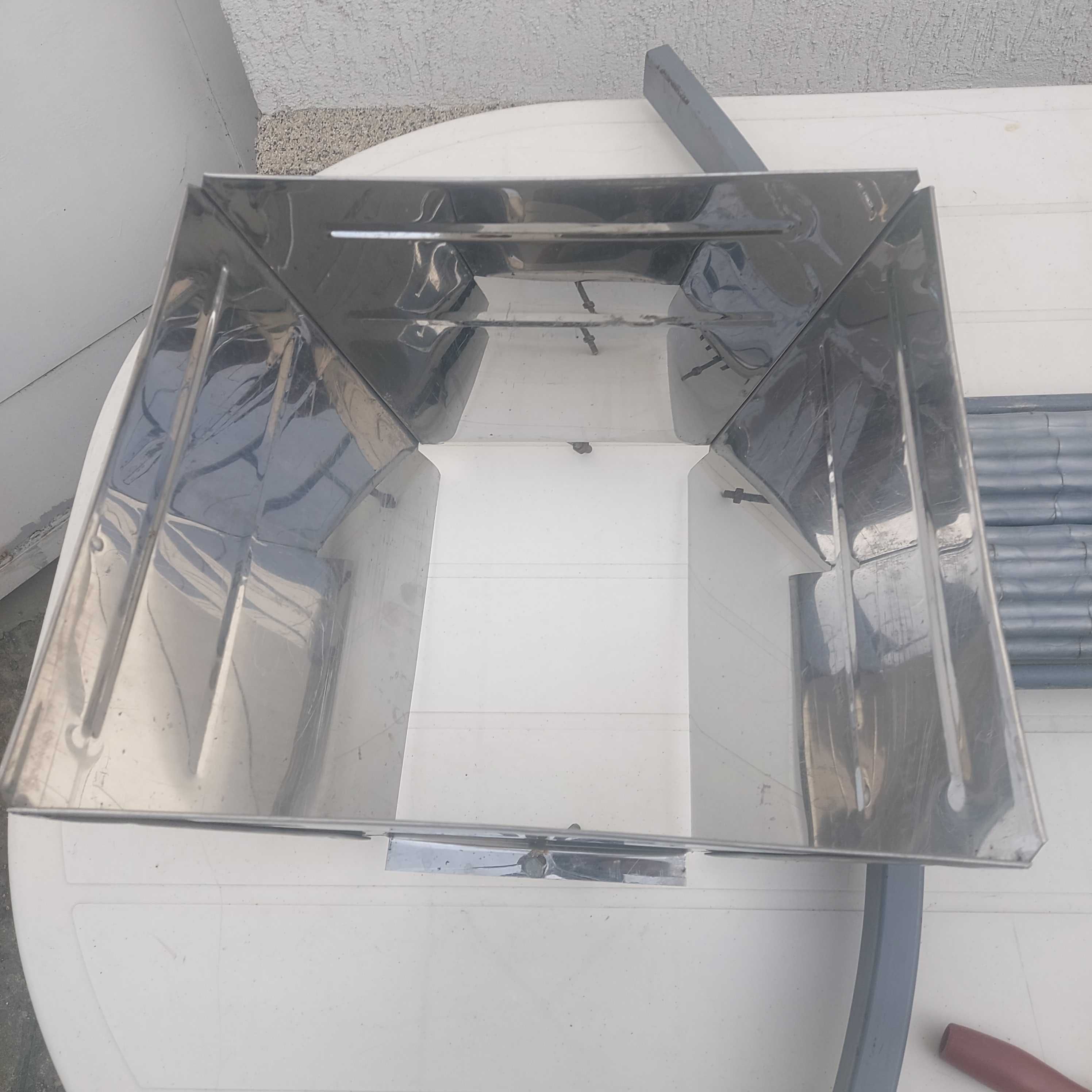 Zdrobitor de struguri/fructe, folosit, otel inoxidabil. ca. 15 l