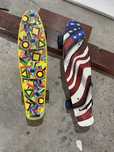 Penny board cu roti de silicon