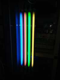 Неоновые светильники(красный, синий, зелёный) т4-6w,8w,12w,16w,20w,22w