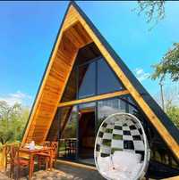 Cabane A-frame, case modulare, case din lemn, cabane din lemn
