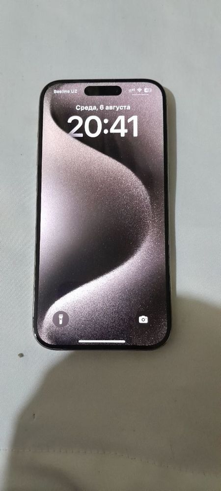 Iphone 15 pro natural titanum