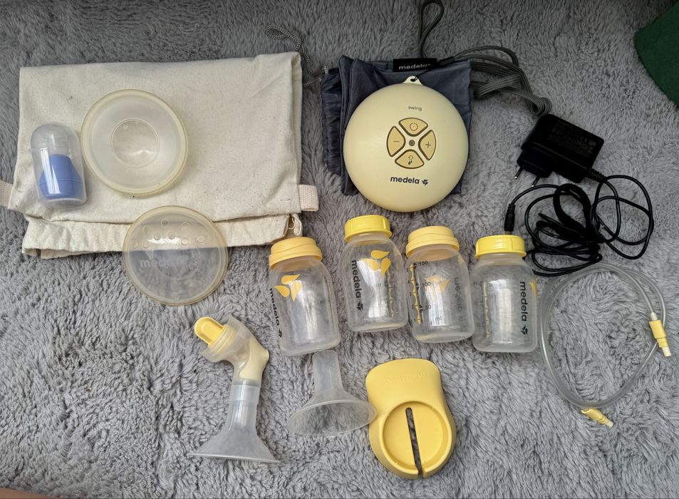 Pompa de san electrica Medela Swing + Cupe Colectoare Medela Shells