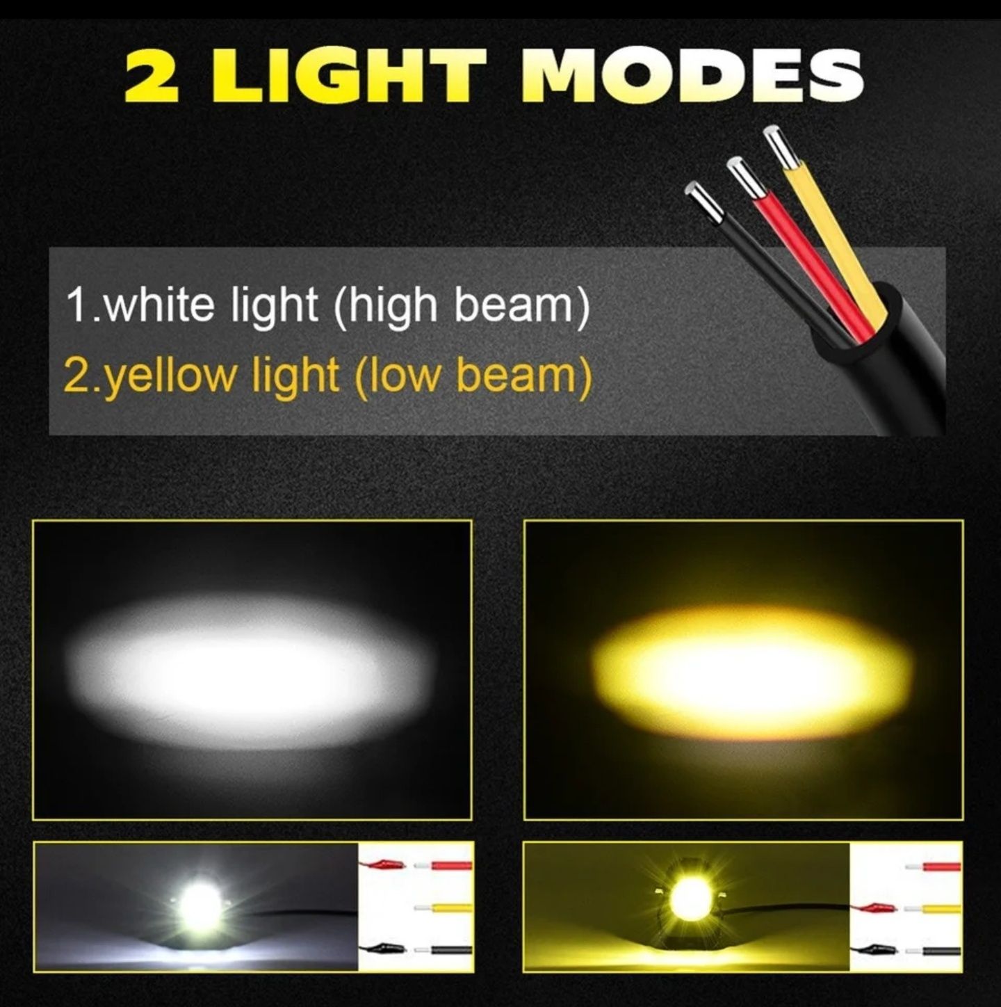 Proiectoare auxiliare led moto lumini de zi