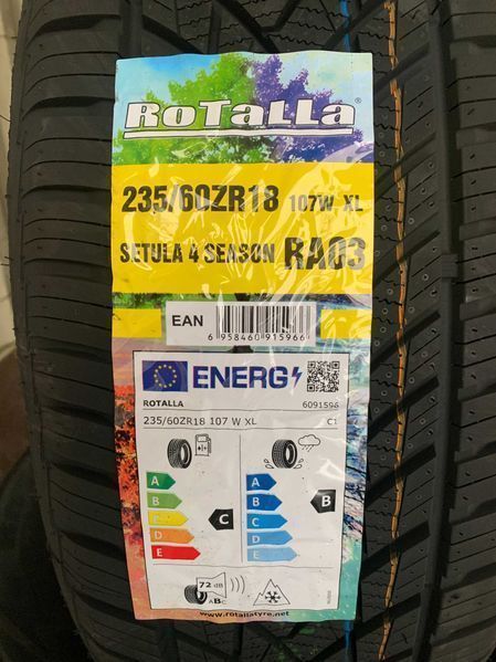 Нови всесезонни гуми ROTALLA SETULA 4 SEASON 235/60R18 107W XL НОВ DOT