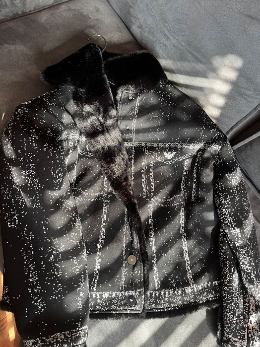 Невероятно красиво палто с две лица Emporio Armani