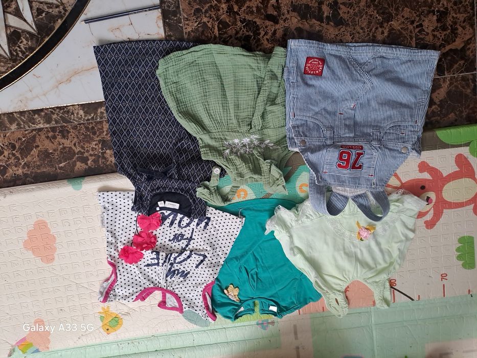 3 loturi hăinuțe bebe 3-6 luni de vara