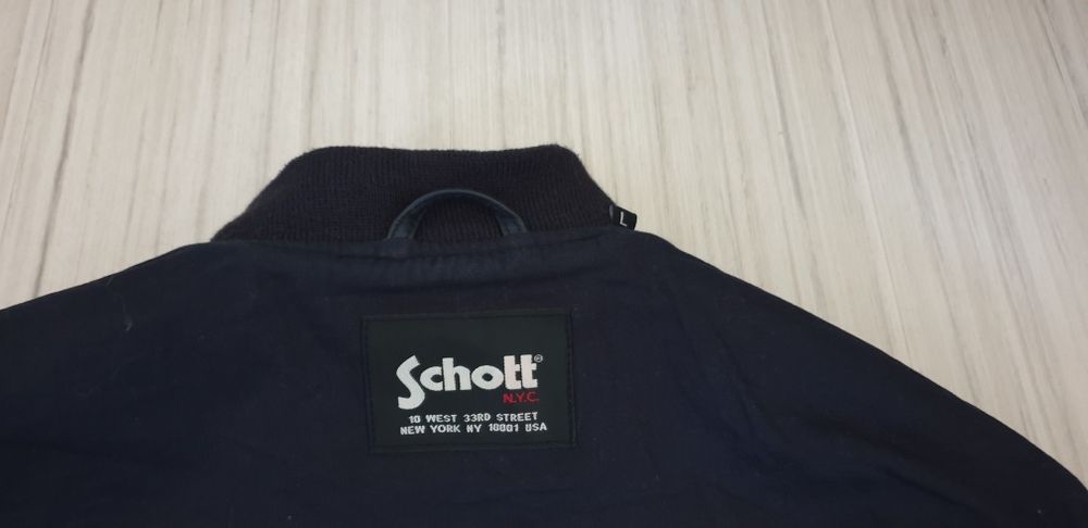 Schott NYC Teddy Avec Badges Leather / L  НОВО! ОРИГИНАЛ! Ест. кожа!