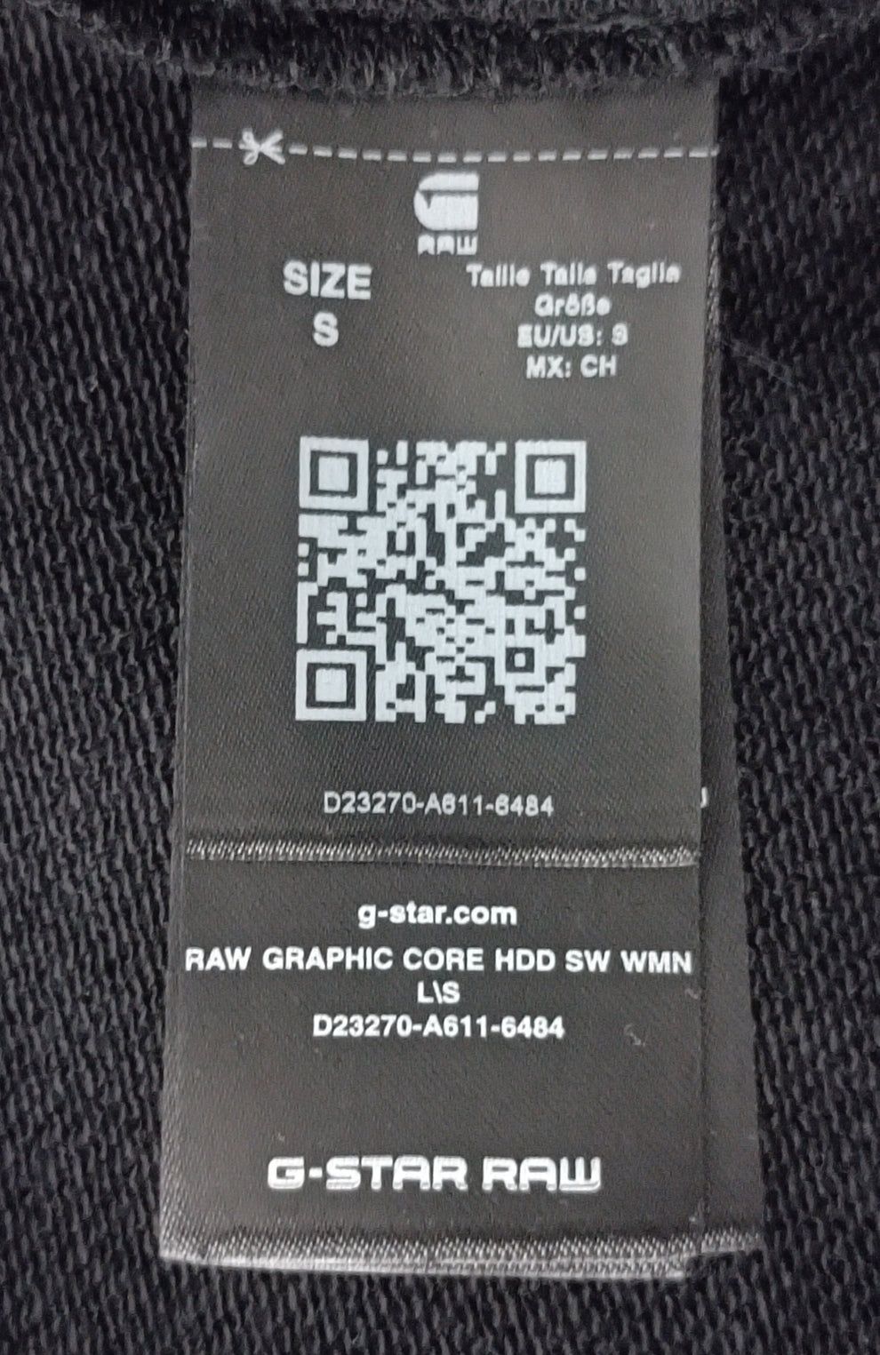 G-STAR RAW Hoodie оригинално горнище S памучен суичър горница