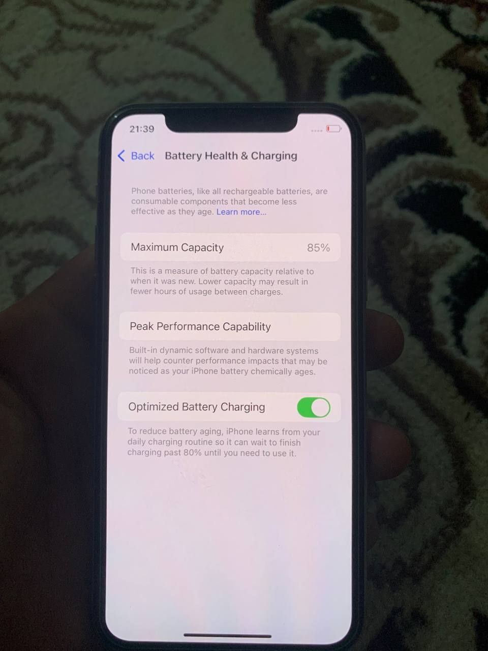 Iphone 11 pro
Ideal
Oq 
256GB
85%
KH/A
Hech qati almashmagan
Chaqa chu