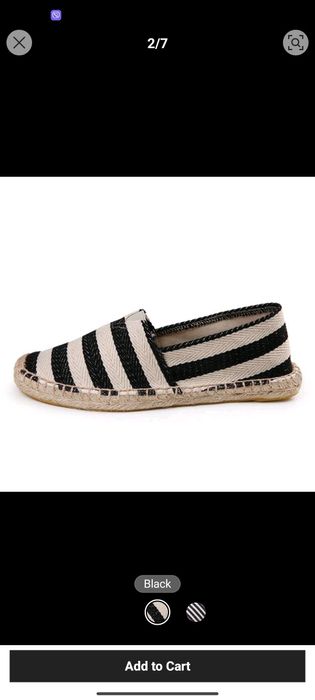 Нови мъжки еспадрили обувки с конопена подмека 46/47