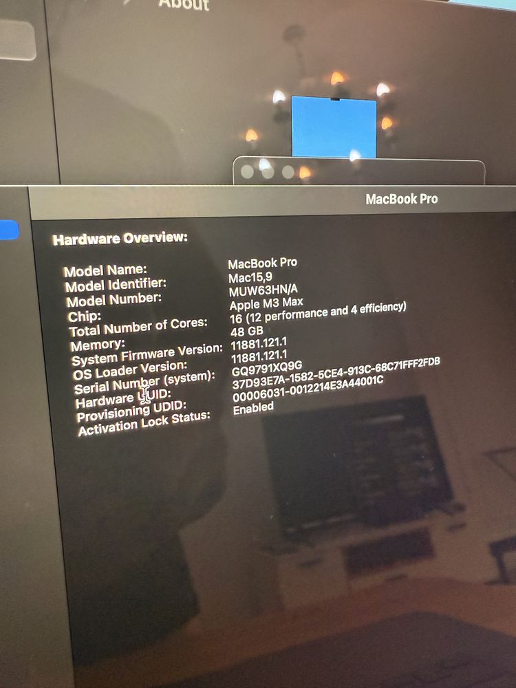 Apple MacBook Pro 16 M3 Max 40GPU Core  / 48 Гб / SSD 1tb