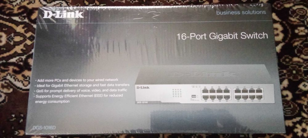 Неуправляемый коммутатор DGS-1016D/I2A новый