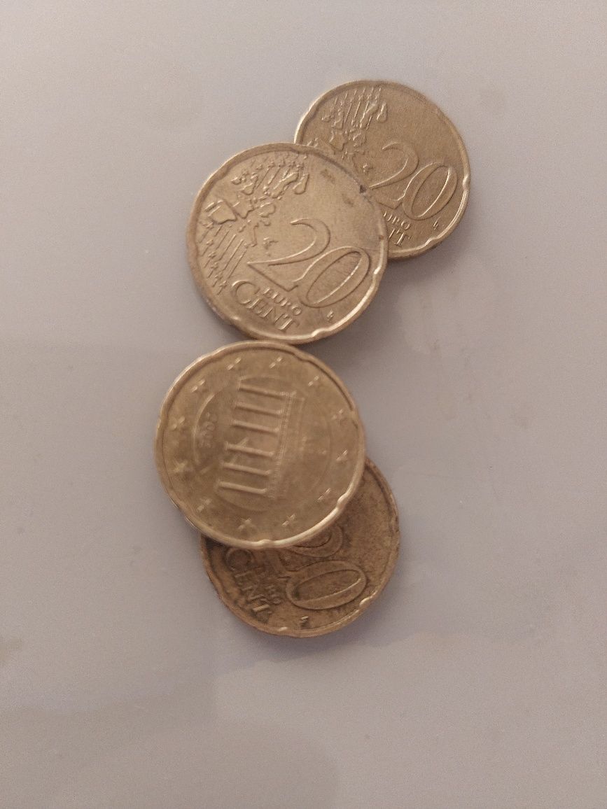 20 euro cent germania 2002  4 bucati