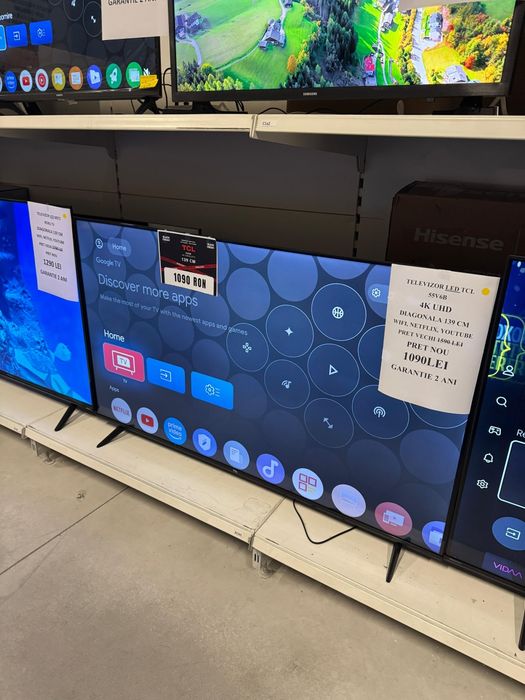 Televizor LED TCL 139cm 4K Smart