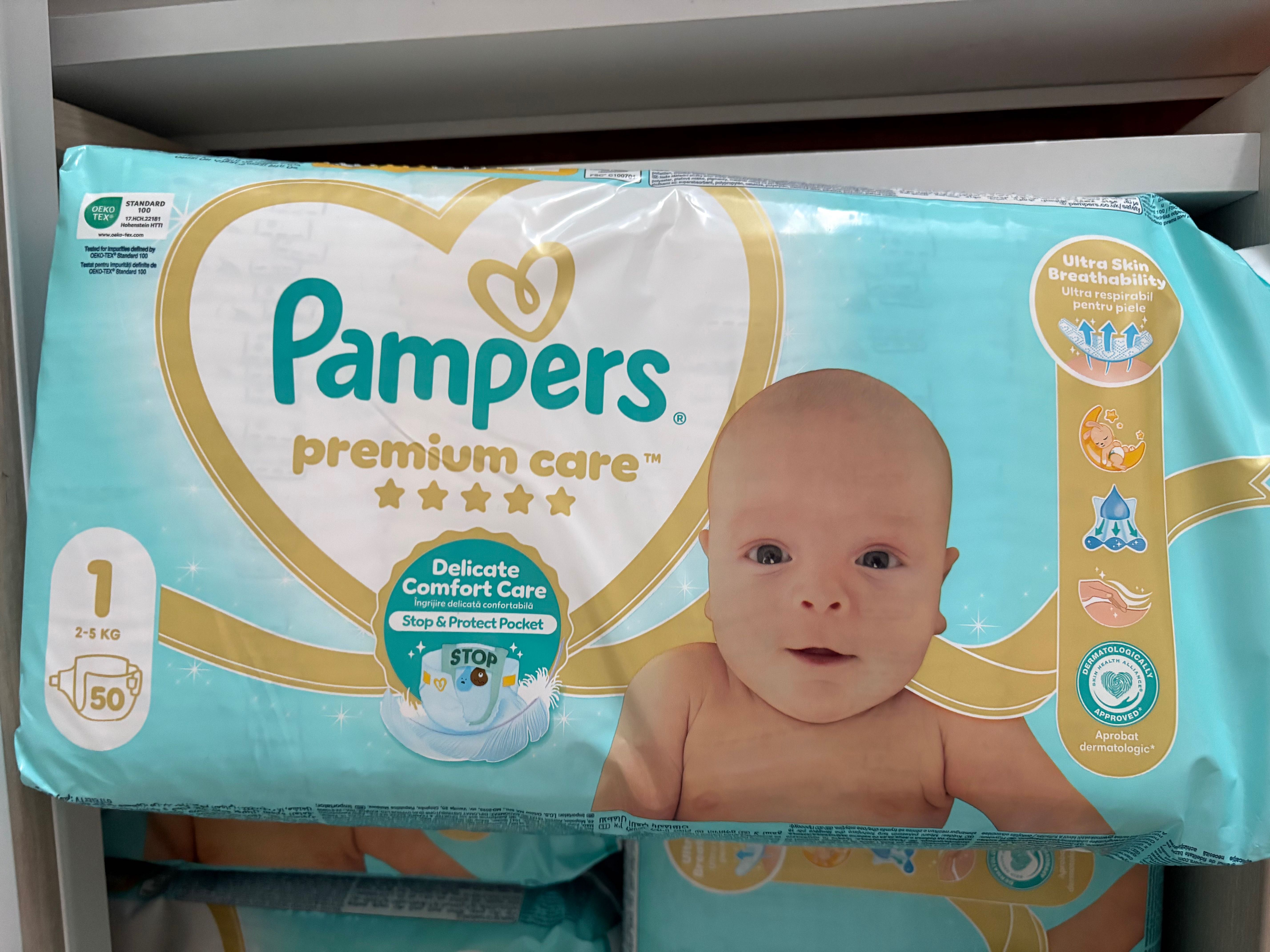 Pampers premium care номер 1
