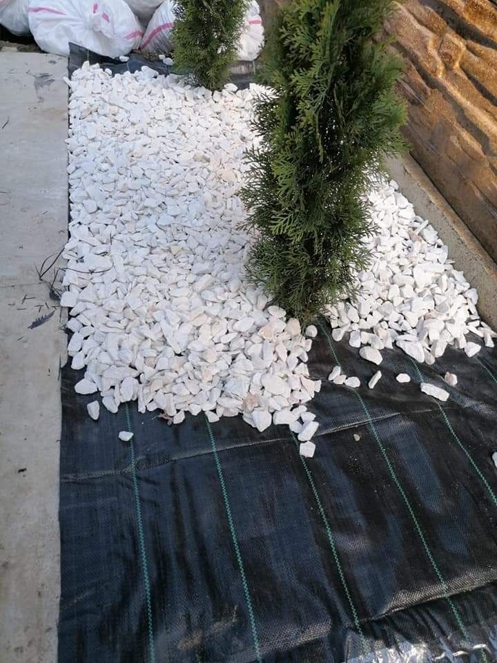 Spartură de Marmură Albă,Piatră Naturală pentru  Decor ,Peisagistică