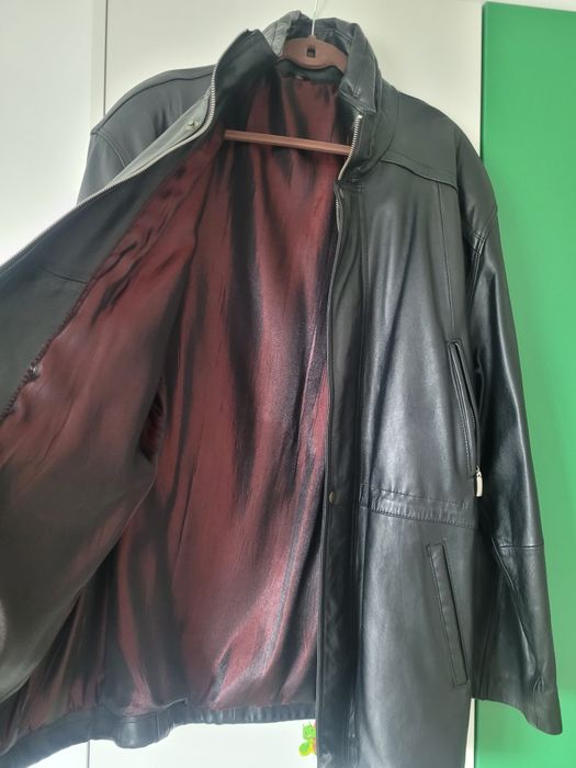 Geaca de piele lunga